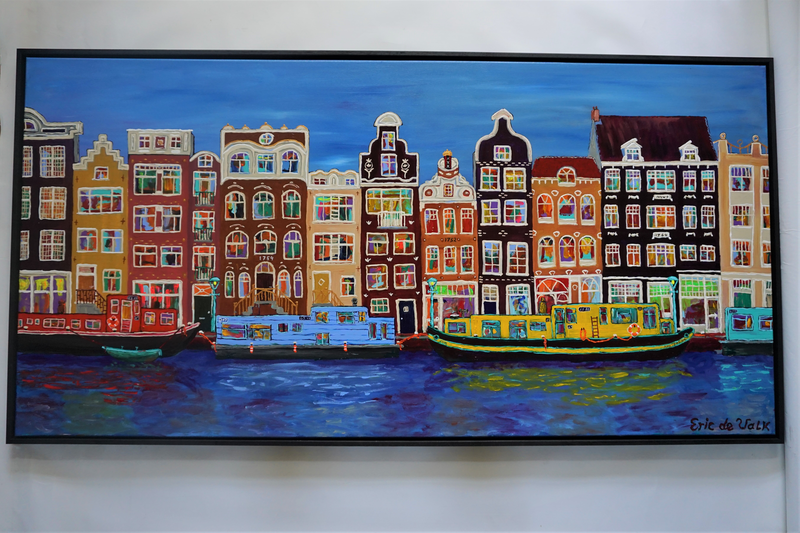 op het water in Amsterdam